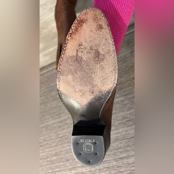 Dan Post cowgirl boots Brown size 6 1/2 Preowned Great Condition - Picture 7 of 12